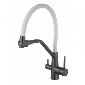 Смеситель для кухни Fmark FS0662-Q02 белый/графит