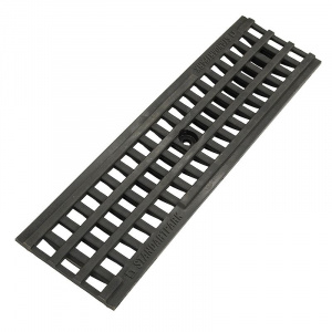 Решетка водоприемная ячеистая пластиковая PolyMax Basic РВ-10.14.50 серая 500х136х15 мм