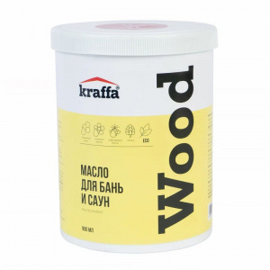 Масло для бань и саун Kraffa бесцветное матовое 0,9л