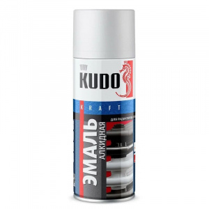 Эмаль аэрозольная алкидная для радиаторов Kudo белая матовая 0,52л