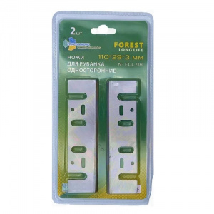 Ножи односторонние для электрорубанка Forest Long Life 110х29х3 2 шт