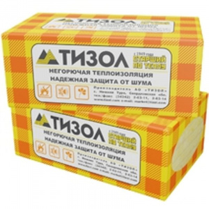 Утеплитель Тизол Euro-Вент 80 кг/м³ 36λ (1000х600х100мм)х4