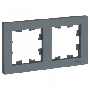 Рамка двухместная AtlasDesign грифель IP20 Systeme Electric