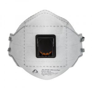 Респиратор с клапаном и угольным слоем трехпанельный Jeta Safety FFP2