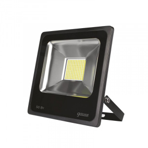 Прожектор светодиодный Gauss LED 50W IP65 холодный свет 6500К черный 1/40