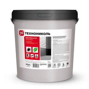 Мастика кровельная битумная на водной основе ТЕХНОНИКОЛЬ №31 18 кг