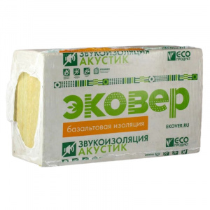 Утеплитель 1000х600х50 мм Эковер Акустик 35 кг/м³ 4,8 м²