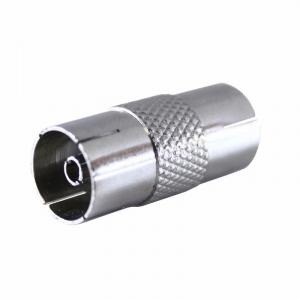 Переходник антенный гнездо-гнездо металл Oxion OX-ADPF006