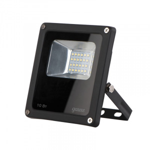 Прожектор светодиодный Gauss LED 10W IP65 6500К черный