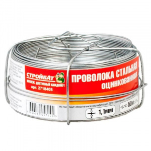 Проволока декоративная оцинкованная 1,1 мм 50 м