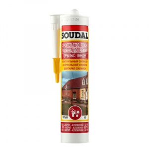 Герметик Soudal силиконовый нейтральный белый 280 мл