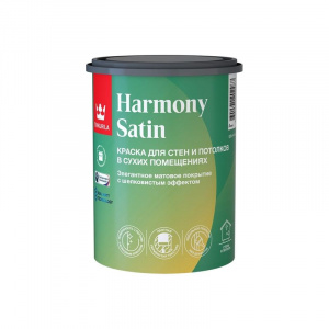 Краска интерьерная Tikkurila Harmony Satin бесцветная шелковисто-матовая база С 0,9 л