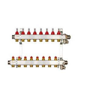 Комплект коллекторов с расходомерами и кронштейнами, 1" SSM-8F 3/4" Danfoss 088U0958