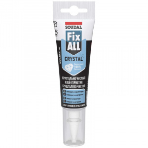 Клей-герметик полимерный прозрачный Fix All Crystal SOUDAL, 125 мл