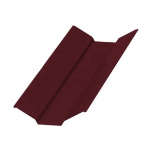 Планка ендовы верхняя 76х76х2000 (NormanMP-RAL3005-0,5мм) красное вино