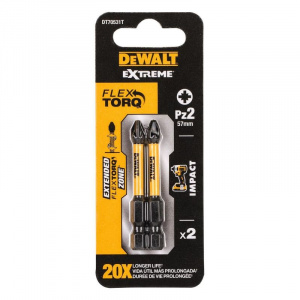 Биты ударные DeWalt PZ2х50 мм 2 шт