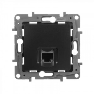 Механизм розетки компьютерной RJ45 5E Etika антрацит IP20 Legrand