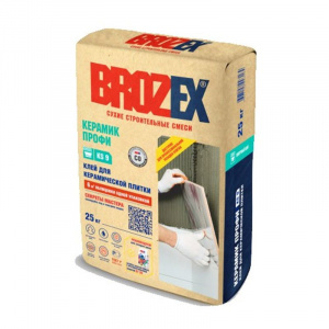Клей для плитки BROZEX Керамик КS9 С0, 25 кг