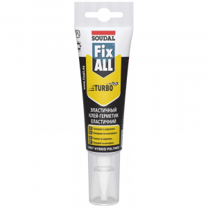 Клей-герметик полимерный белый Fix All Turbo SOUDAL, 125 мл