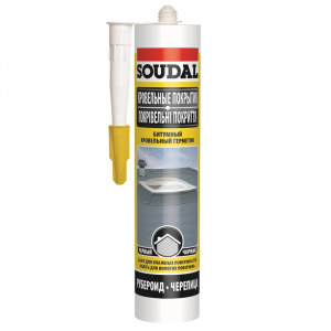 Герметик Soudal кровельный битумный черный, 280 мл