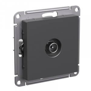 Механизм розетки ТВ проходная AtlasDesign базальт IP20 Systeme Electric
