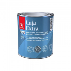 Краска для влажных помещений Tikkurila Luja Extra бесцветная матовая база С 0,9 л