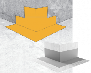 Гидроизоляционный угловой элемент для наружных углов Sika® Sealing Tape S Outside Corner
