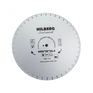 Диск алмазный по камню Hilberg Hard Materials Laser 600x4,3x10x25,4 мм