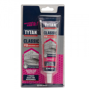 Клей монтажный каучуковый прозрачный 100 мл Tytan Classic Fix