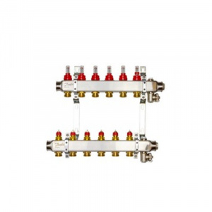 Комплект коллекторов с расходомерами и кронштейнами, 1" SSM-6F 3/4" Danfoss 088U0956