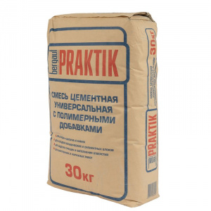 Кладочная цементная смесь Bergauf Praktik М100 морозостойкая, 30 кг