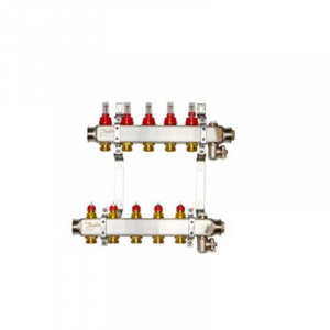 Комплект коллекторов с расходомерами и кронштейнами, 1" SSM-5F 3/4" Danfoss 088U0955