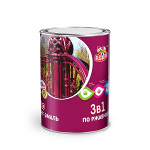 Грунт-эмаль по ржавчине 3 в 1 Olecolor синяя 0,9 кг