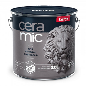 Краска фасадная Brite Ceramic белая база А 2,7 л