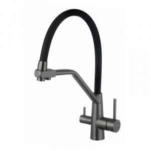 Смеситель для кухни Fmark FS0662-Q01 черный/графит
