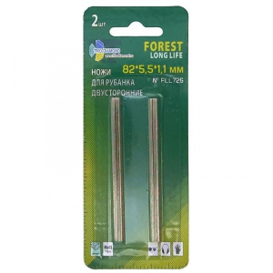 Ножи двусторонние для электрорубанка Forest Long Life 82х5,5х1,1 2 шт