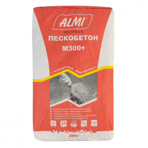 Пескобетон Almi М-300+, 25 кг