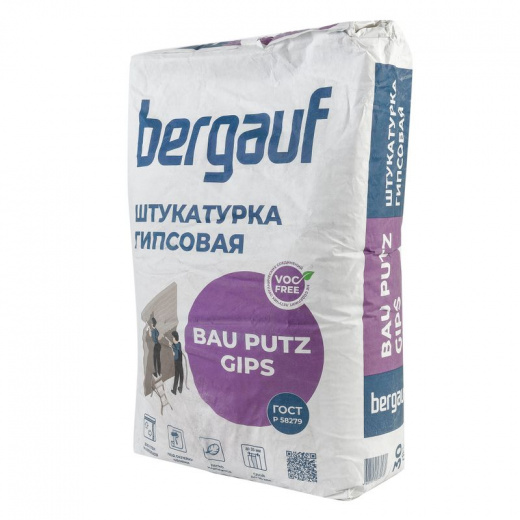 Штукатурка гипсовая Bergauf Bau Putz Gips 30 кг