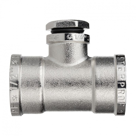 Тройник под манометр ВР 1/2" х 1/4" х 1/2" MPF