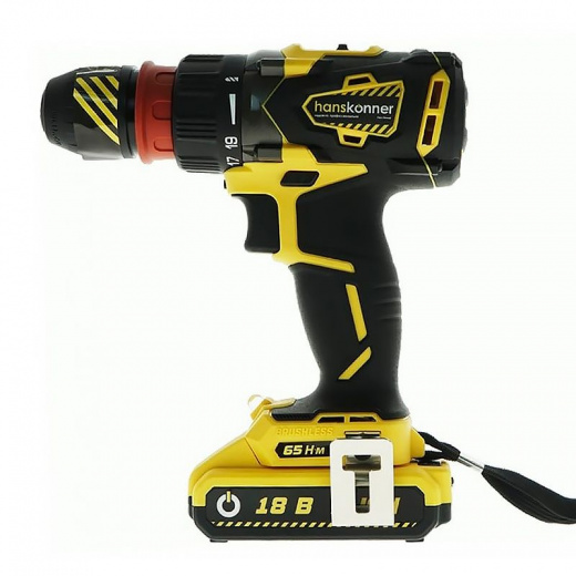 Шуруповерт Hanskonner HCD1865BLC 18В 2х2,4 Ач