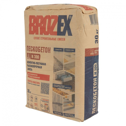 Смесь Brozex пескобетон М-300 30 кг