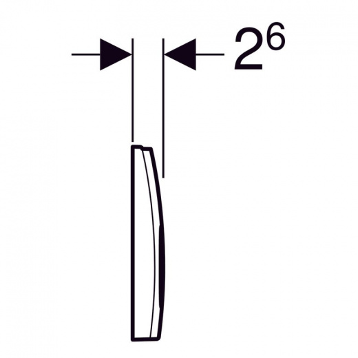 Клавиша смыва Geberit Delta 21 (115.125.11.1)