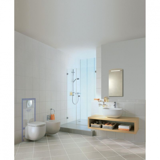 Инсталляция для унитаза Grohe Rapid SL 3 в 1 с кнопкой Skate Cosmopolitan хром