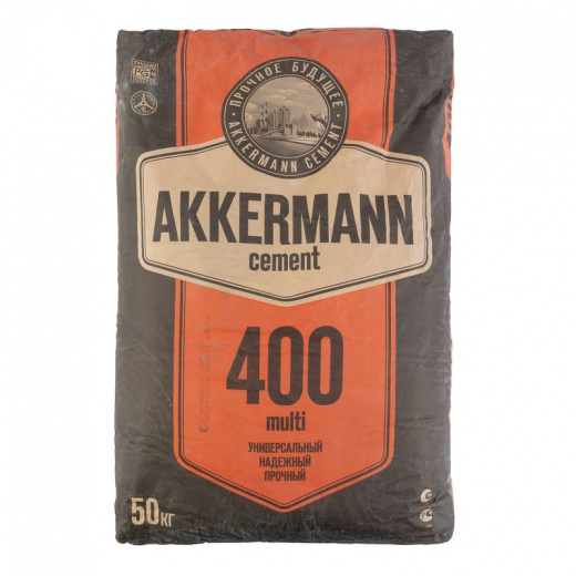 Цемент ЦЕМ II/А-И 32,5Н (ПЦ-400 Д20) AKKERMANN multi 50 кг