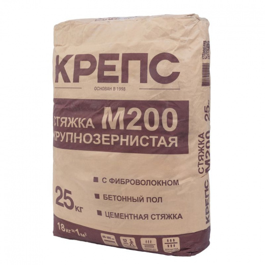 Стяжка пола Крепс М-200 25 кг