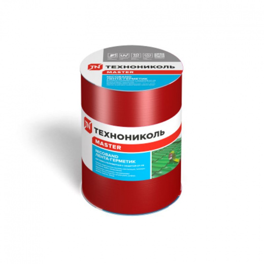 Лента самоклеящаяся Nicoband 3 м x 15 см красная