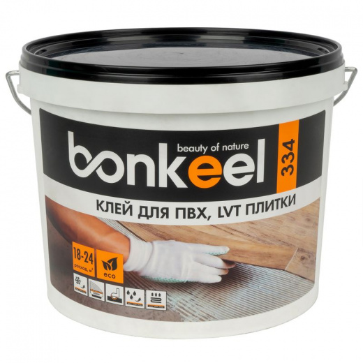 Клей Bonkeel 334 для ПВХ и LVT плитки 6 кг