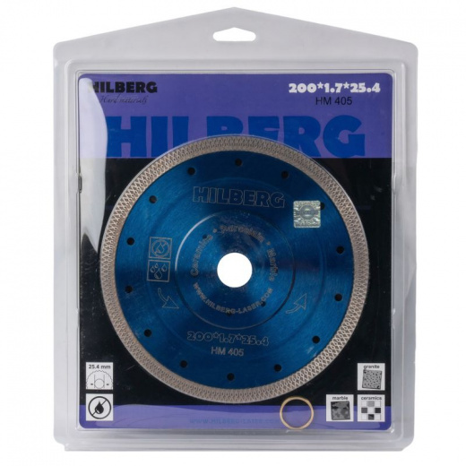 Диск алмазный Hilberg Hard Materials X-type 200x1,7x25,4 мм