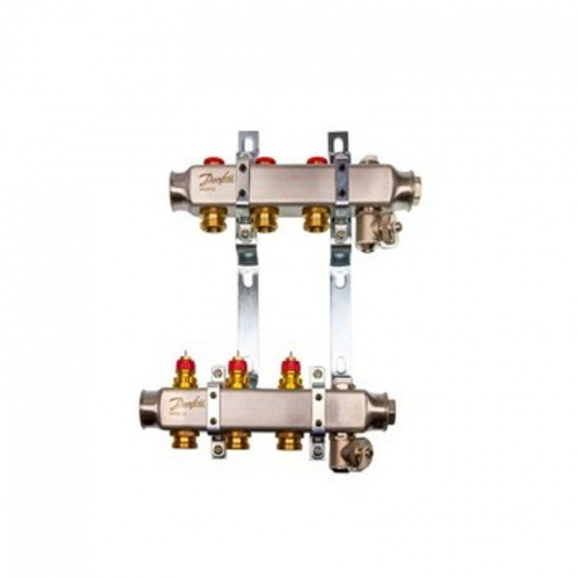 Комплект коллекторов с кронштейнами, 1" SSM-3 3/4" Danfoss 088U0973