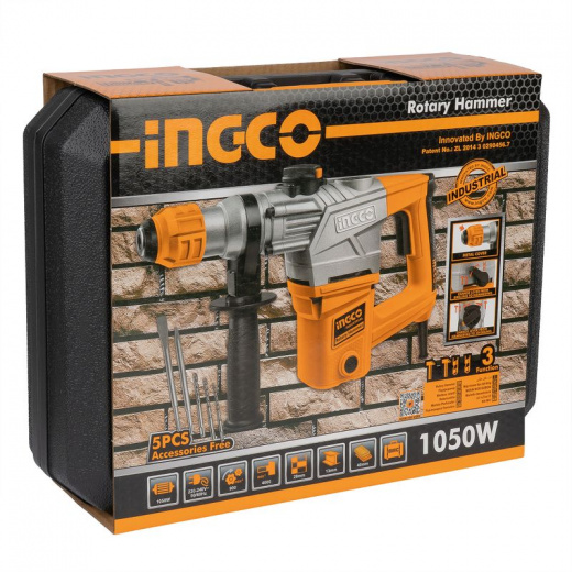 Перфоратор Ingco Industrial RH10508/RH10506 1050 Вт